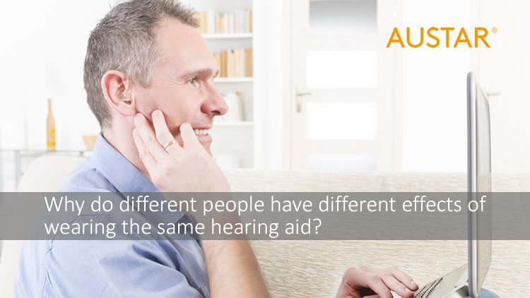 ¿Por qué diferentes personas tienen diferentes efectos del mismo audífono?